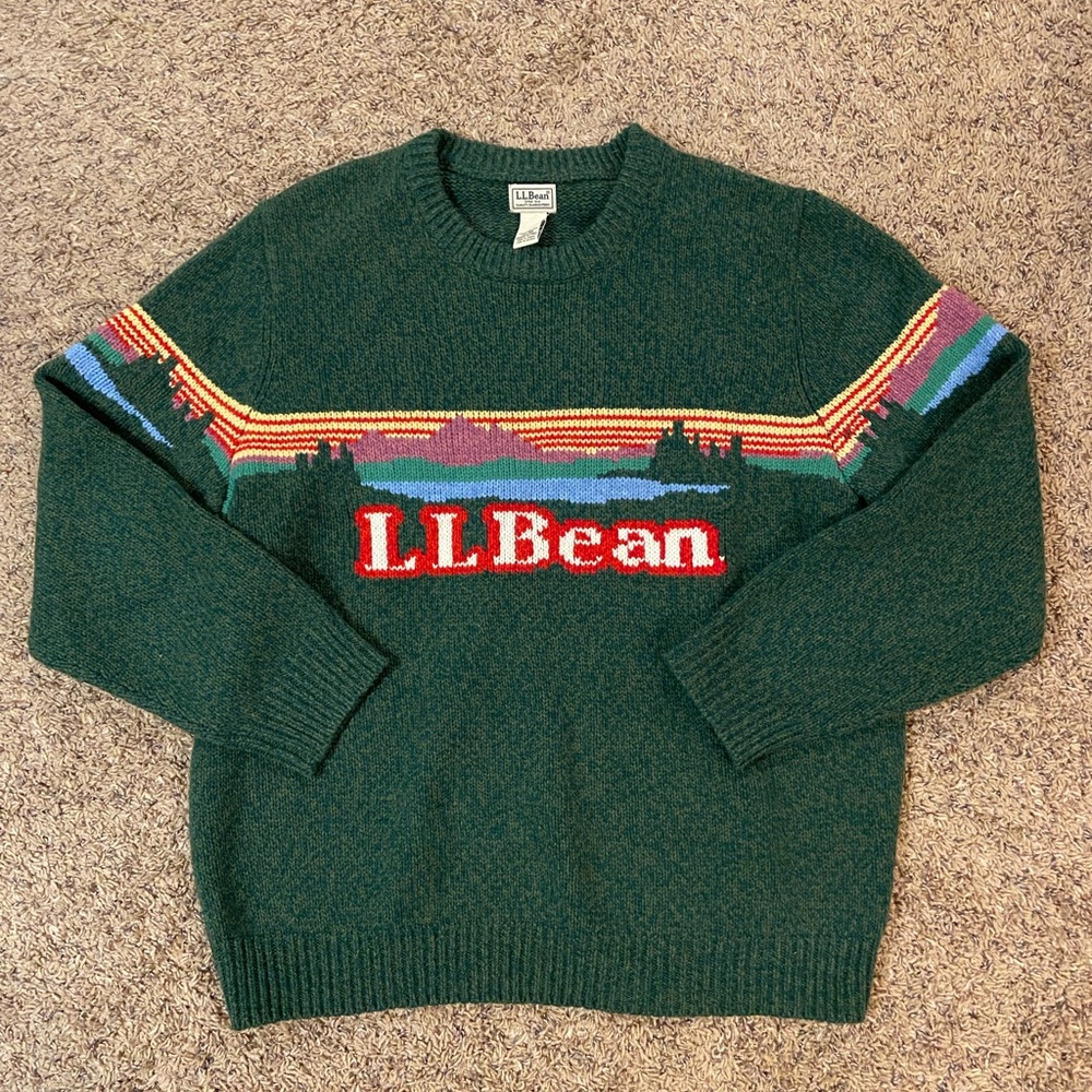 Men's Bean's Classic Ragg Wool Sweater, Crewneck, Intarsia